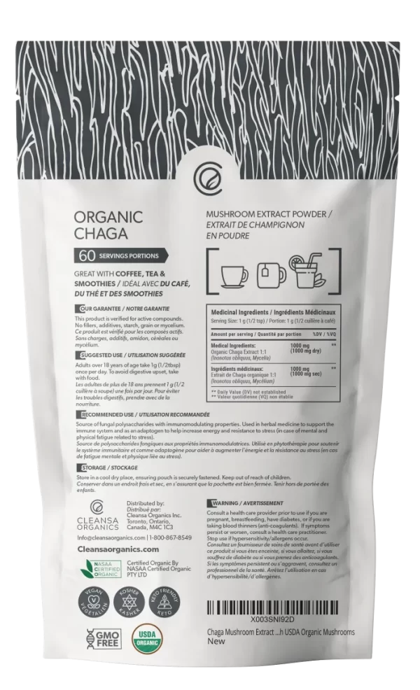 Chaga Mushroom Extract Powder - Image 2
